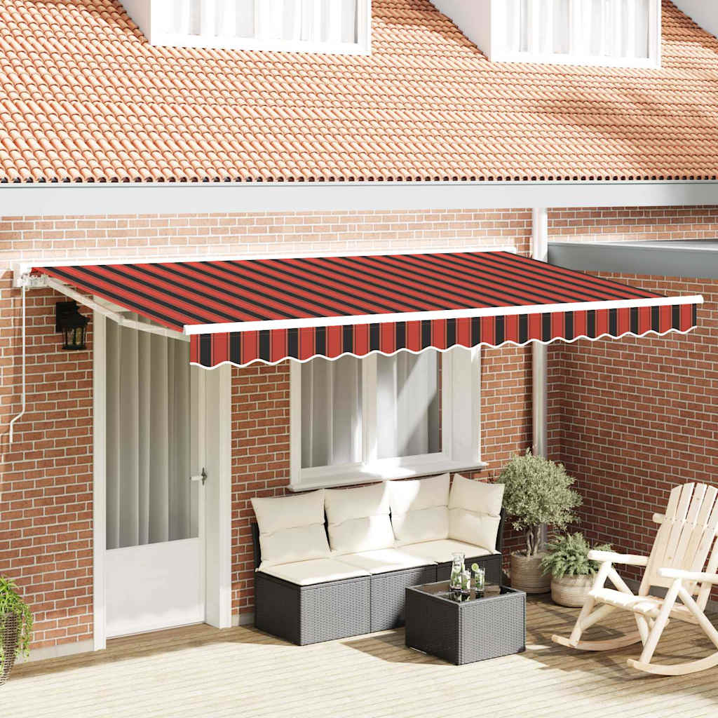 vidaXL Estructura del Toldo Naranja y Negro 350 x 200 cm