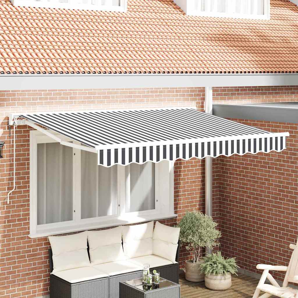 vidaXL Estructura del Toldo Antracita y Blanco 350 x 200 cm