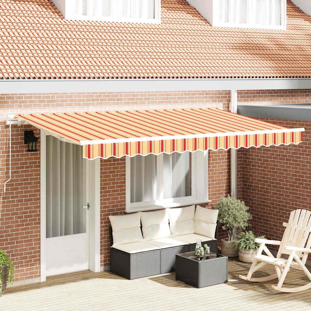vidaXL Toldo retráctil Amarillo 400 x 200 cm tela