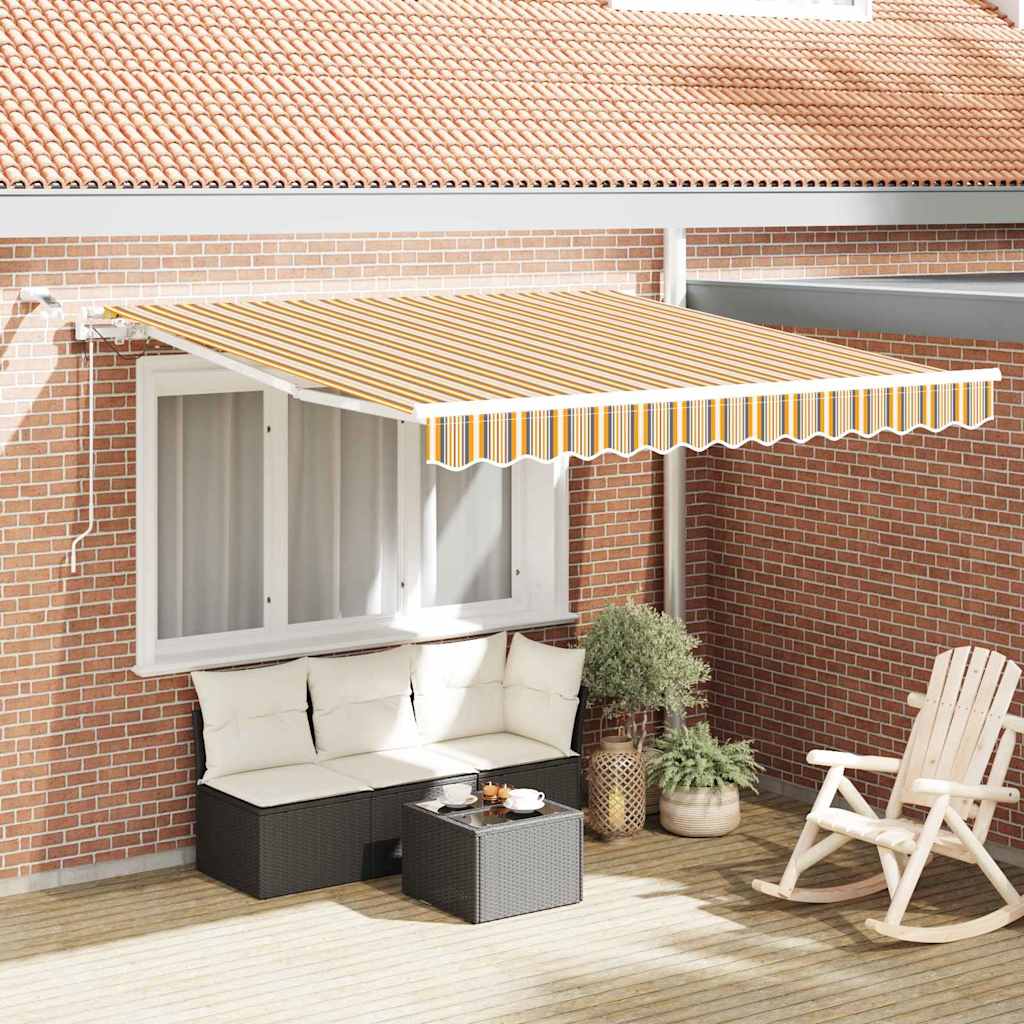 vidaXL Toldo retráctil Multicolor 300 x 250 cm Poliéster