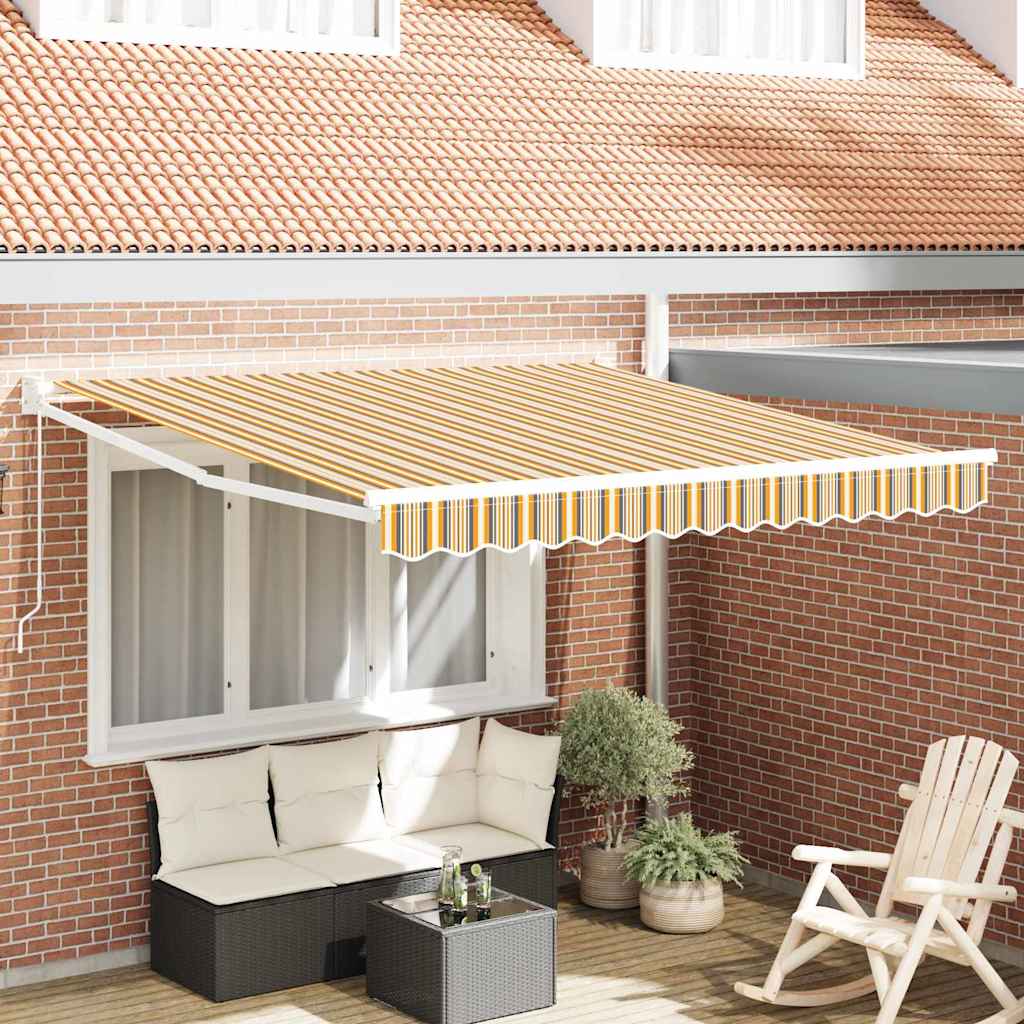 vidaXL Toldo retráctil Multicolor 300 x 250 x 165 cm