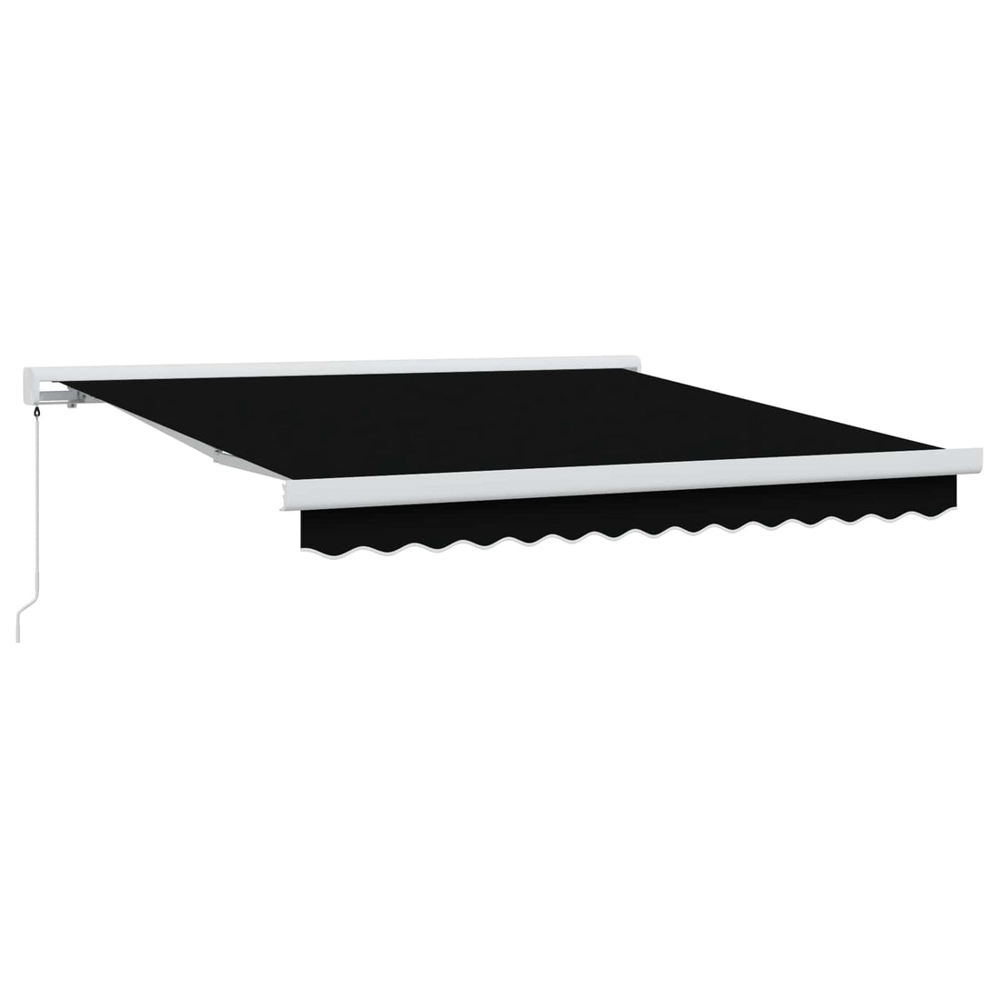 vidaXL Toldo retráctil Negro 300 x 250 cm Lona y Aluminio