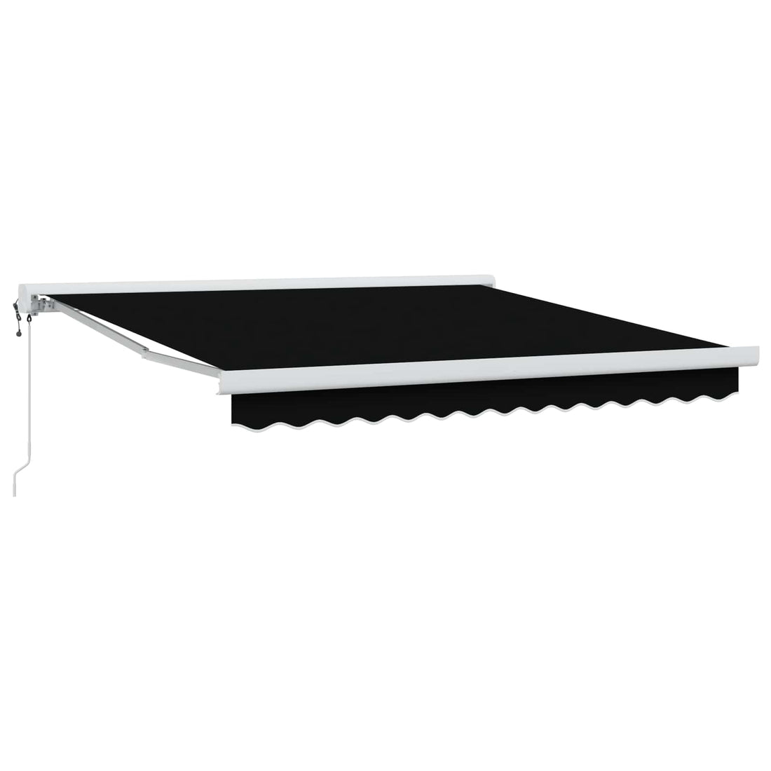 vidaXL Toldo retráctil Negro 300 x 250 x 165 cm Tela y Metal