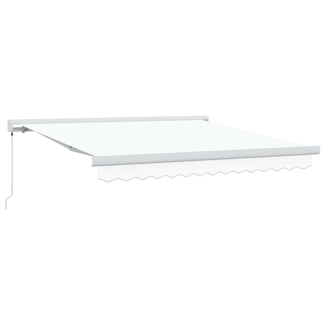 vidaXL Toldo retráctil Blanco 300 x 250 cm Lona y Aluminio