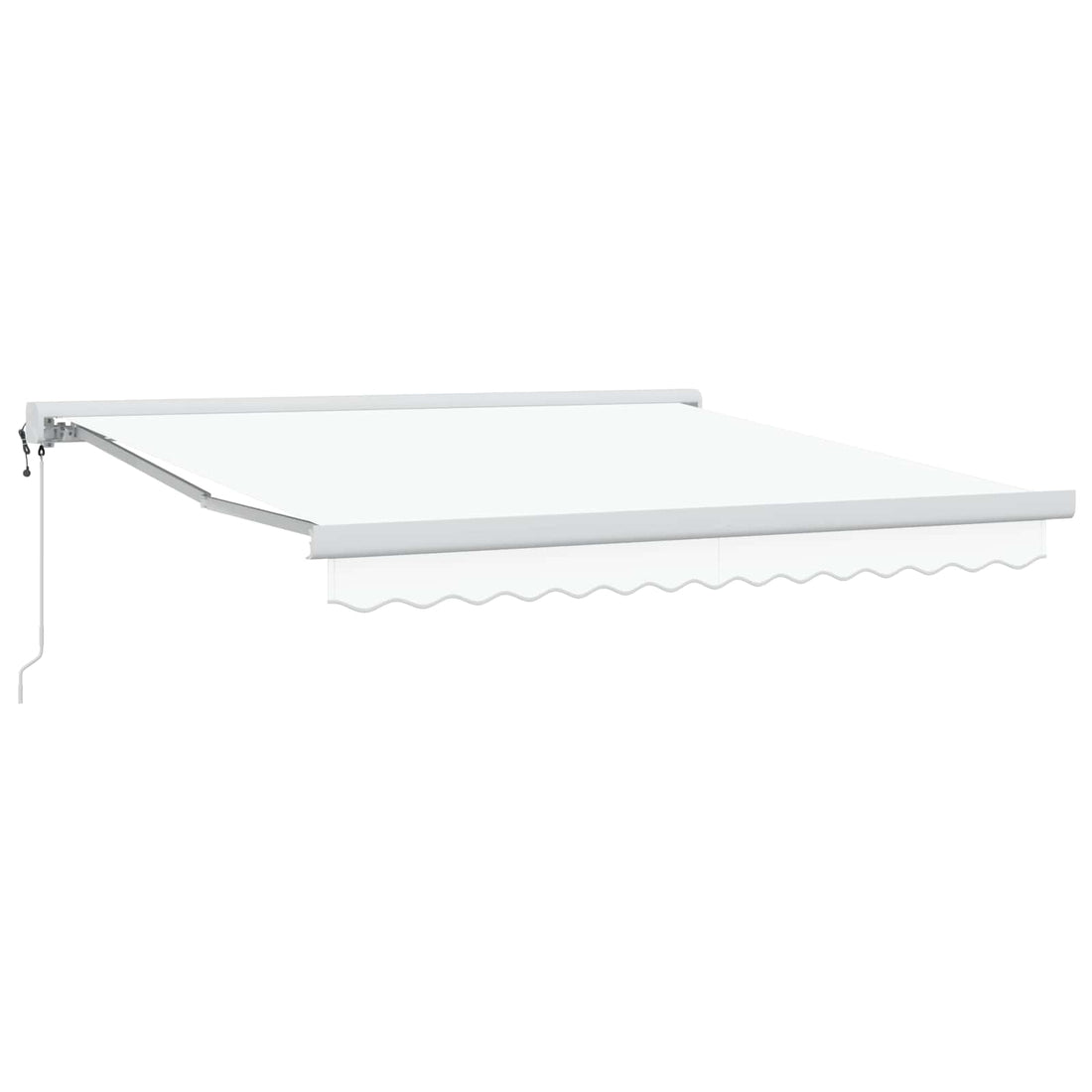 vidaXL Toldo retráctil Blanco 300 x 250 x 165 cm Tela y Metal