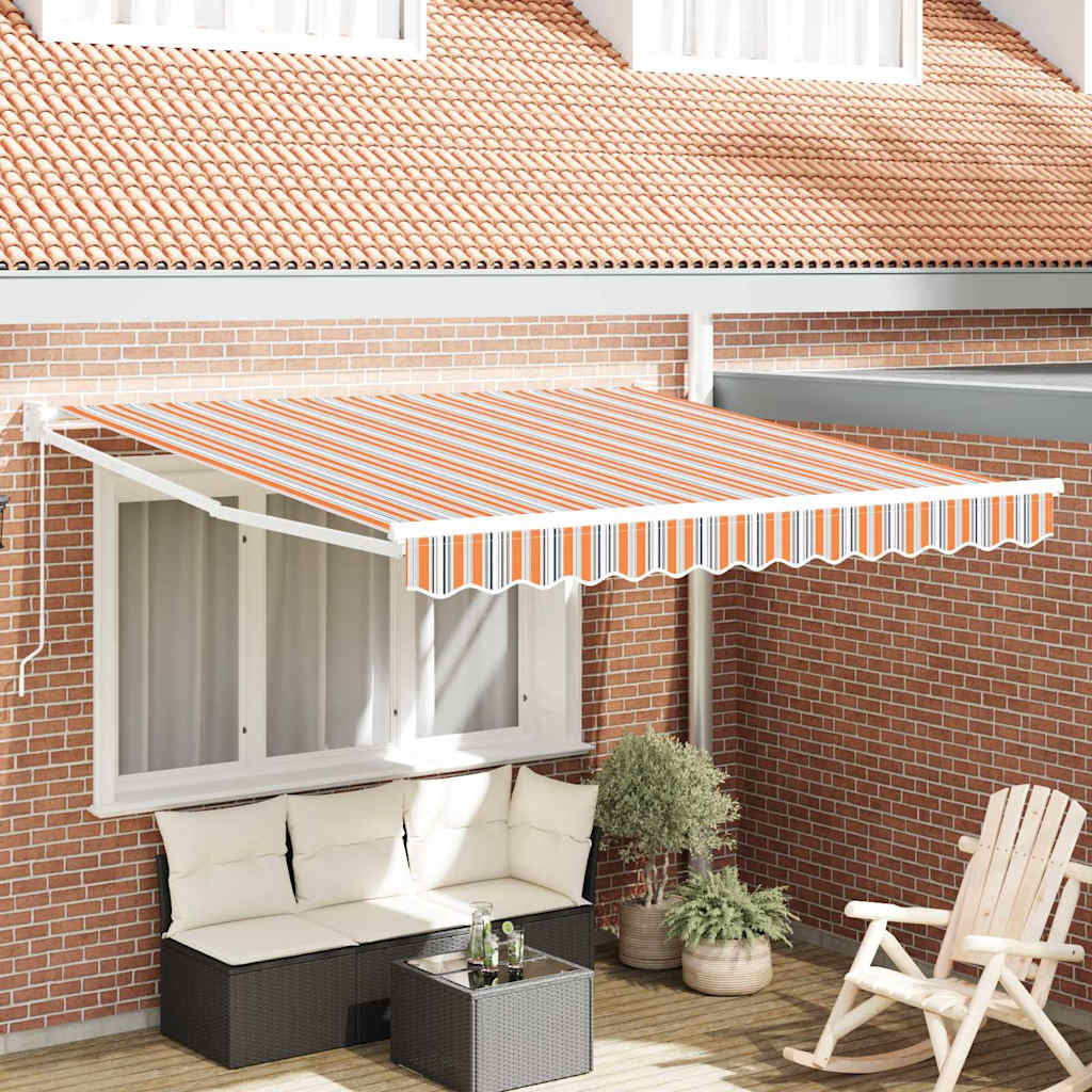 vidaXL Toldo retráctil Multicolor 350 x 250 cm