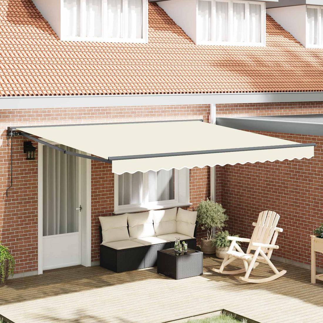 vidaXL Estructura del Toldo Crema 400 x 300 cm
