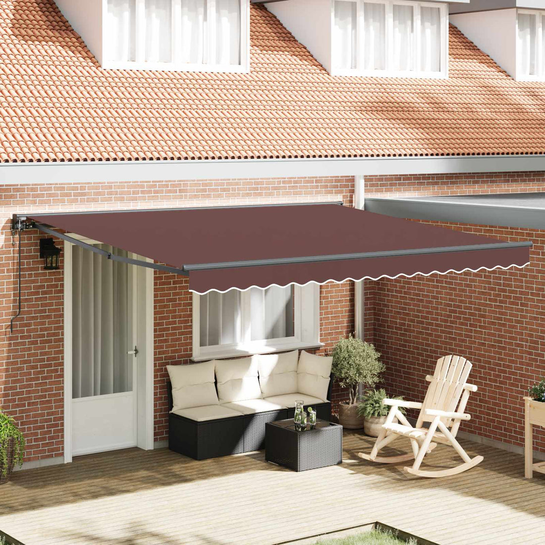 vidaXL Estructura del Toldo Marrón 400 x 300 cm