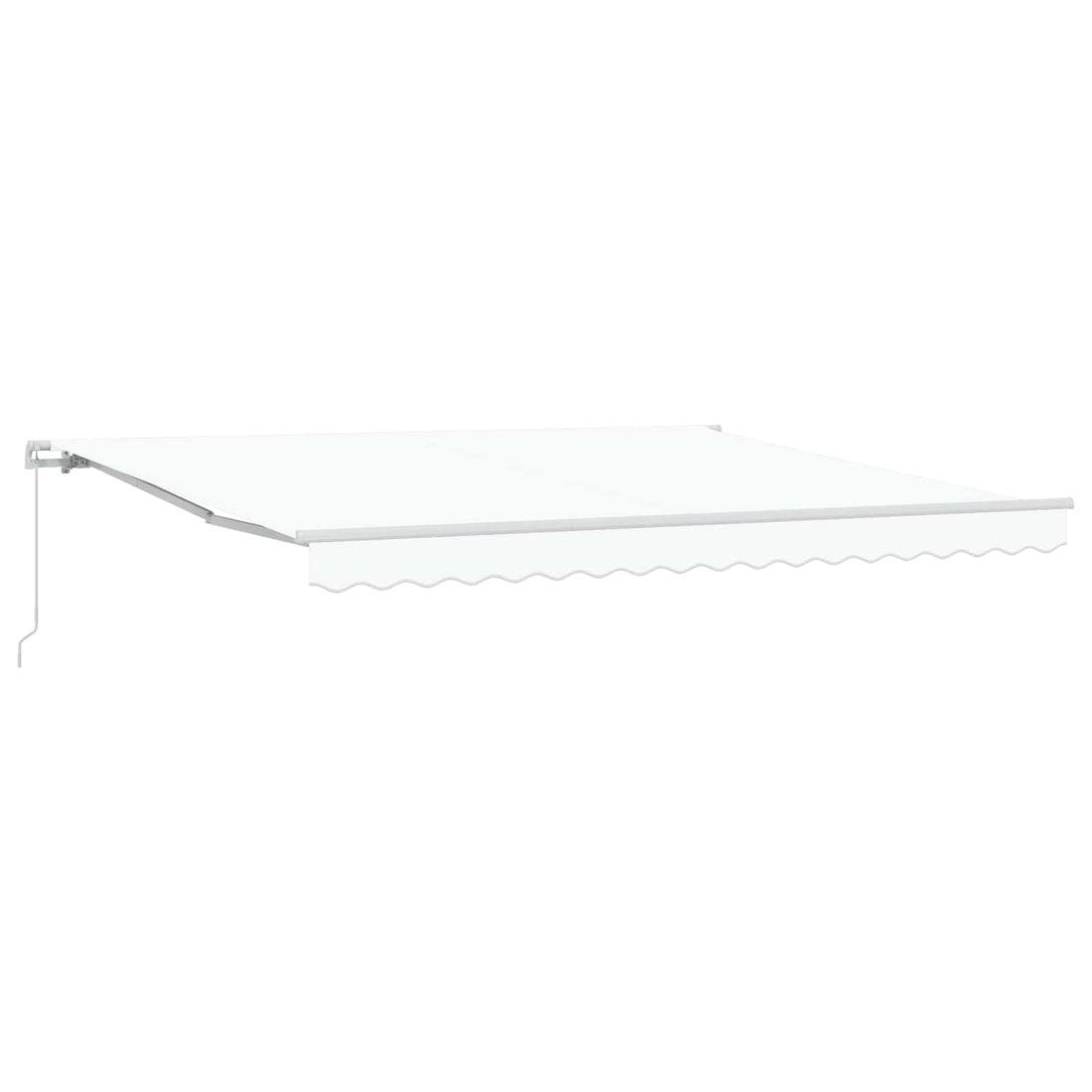 vidaXL Toldo retráctil Blanco 400 x 300 cm Poliéster y Aluminio