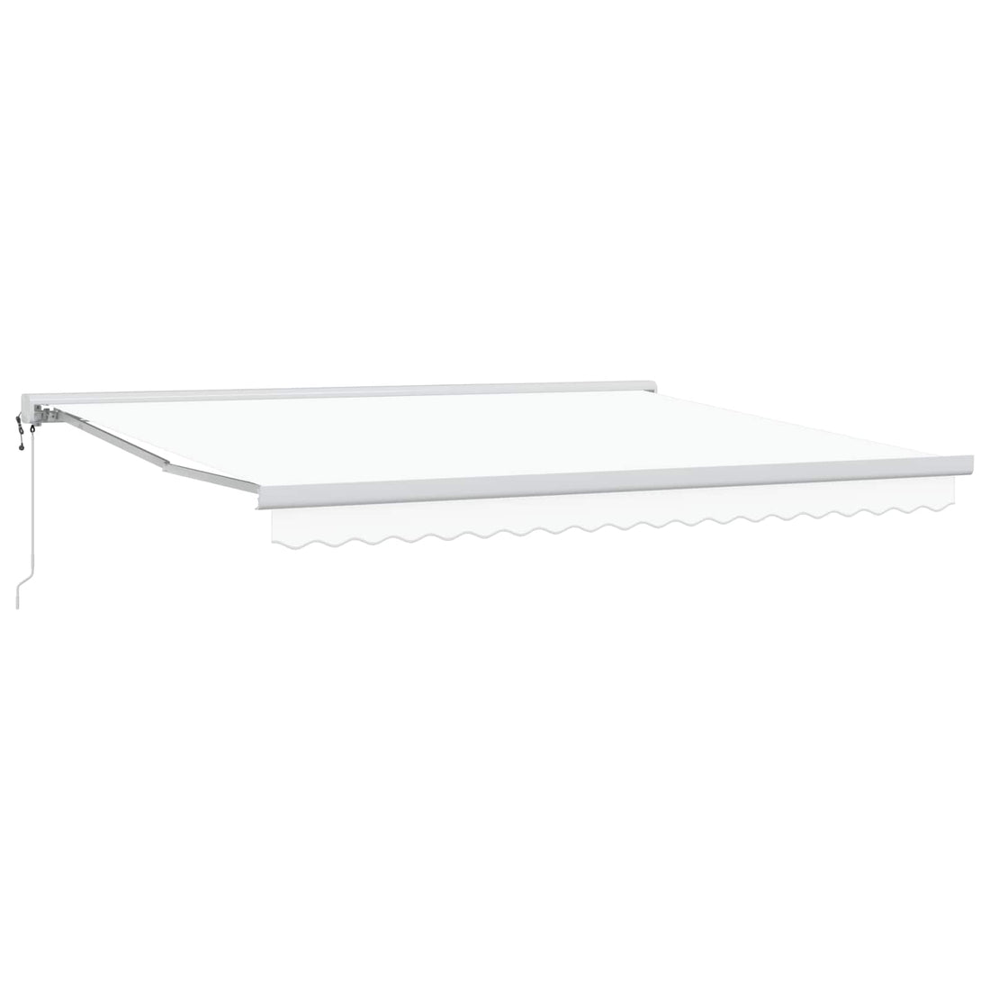 vidaXL Toldo retráctil Blanco 400 x 300 cm Tela y Metal
