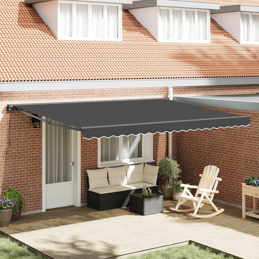 vidaXL Estructura del Toldo Gris antracita 450 x 300 cm