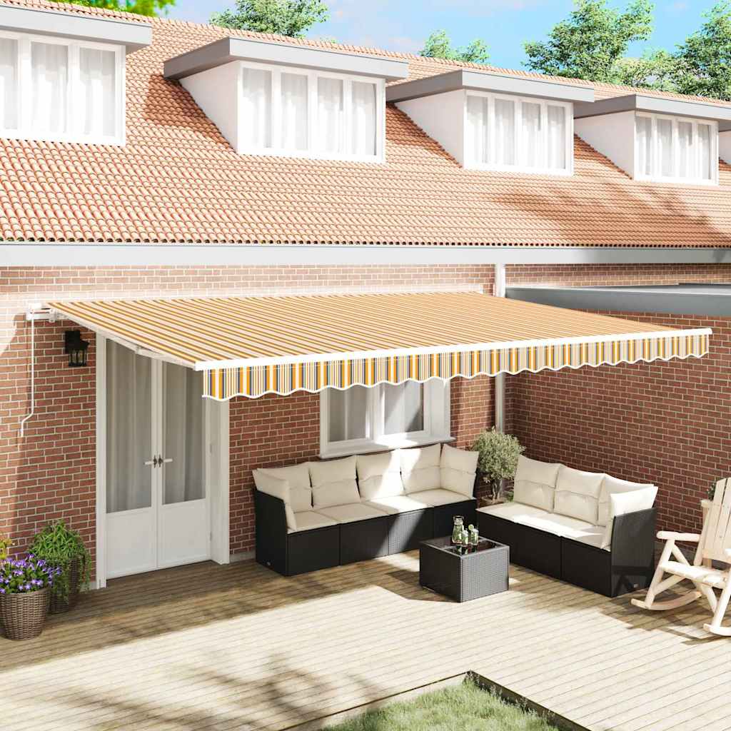 vidaXL Toldo retráctil Multicolor 500 x 300 x 165 cm