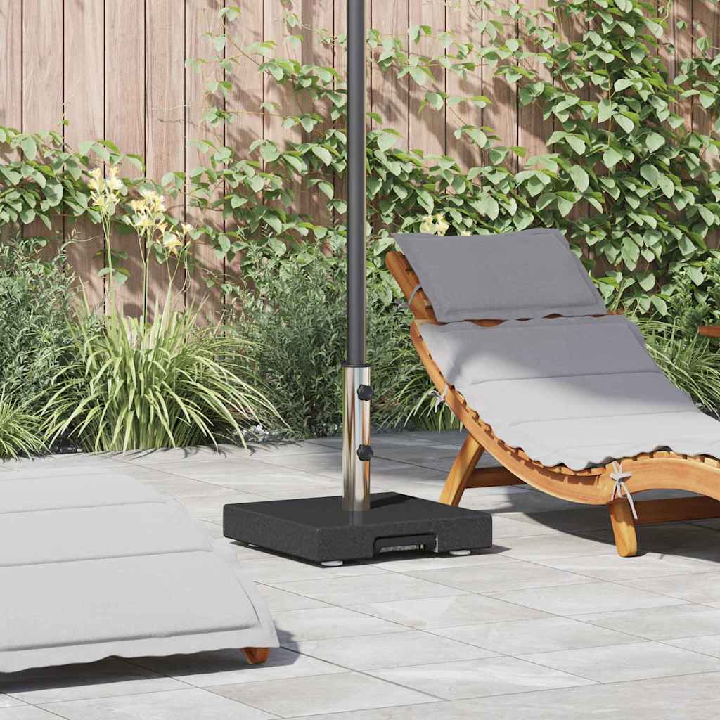 vidaXL Base para sombrilla Negro 41 x 41 x 37 cm granito