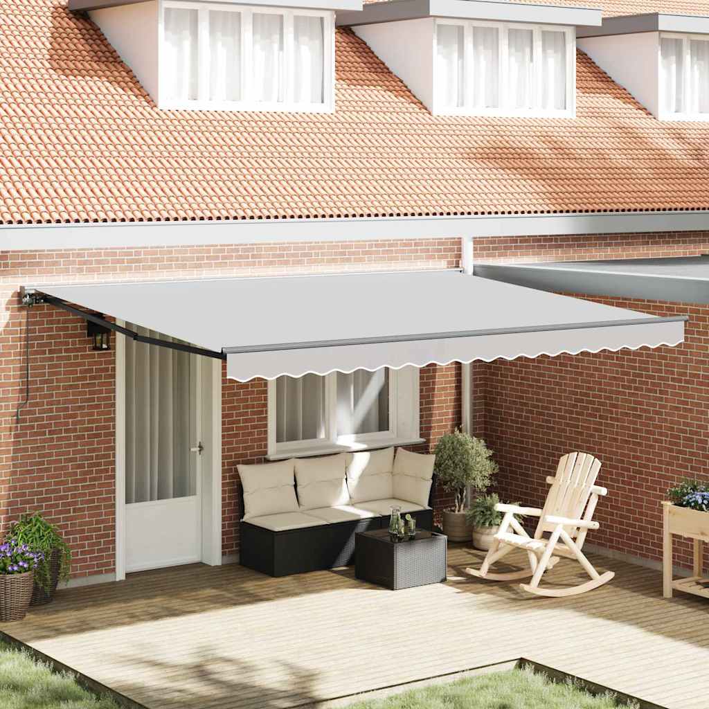 vidaXL Estructura del Toldo Manual Ajustable Antracita 4,5 x 3 m Acero