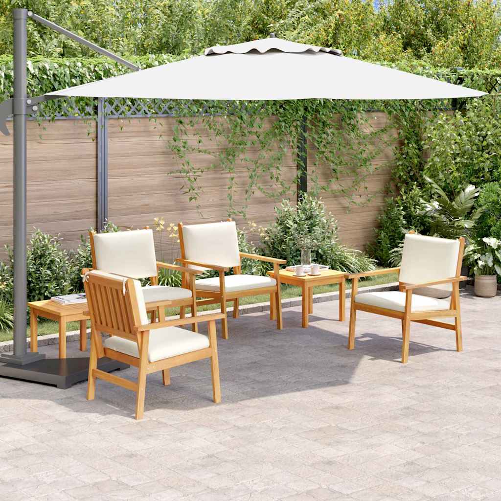 vidaXL Conjunto de sofás de jardín 6 uds. 6-Número de plazas Marrón