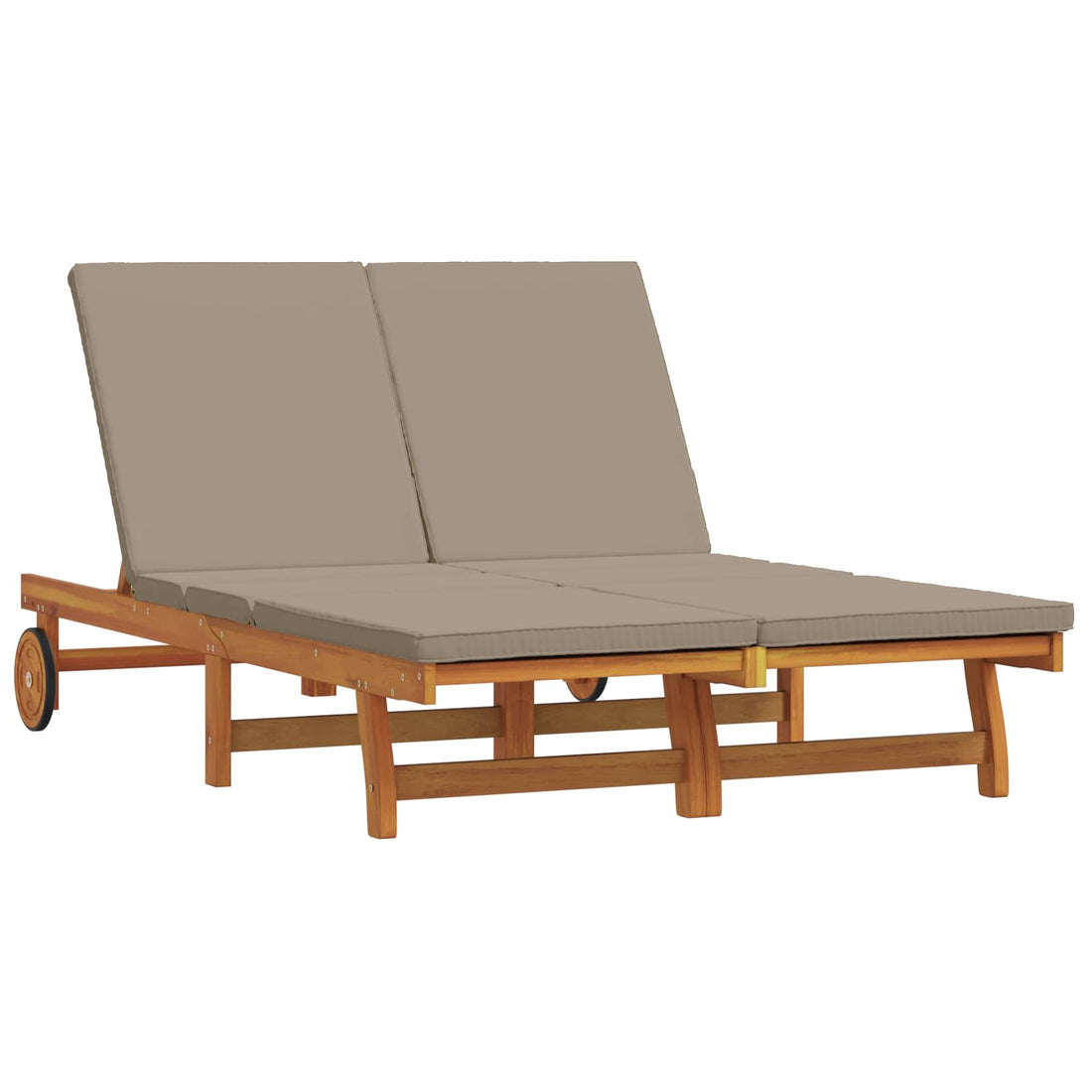 vidaXL Tumbona Madera de Acacia Sólida Marrón