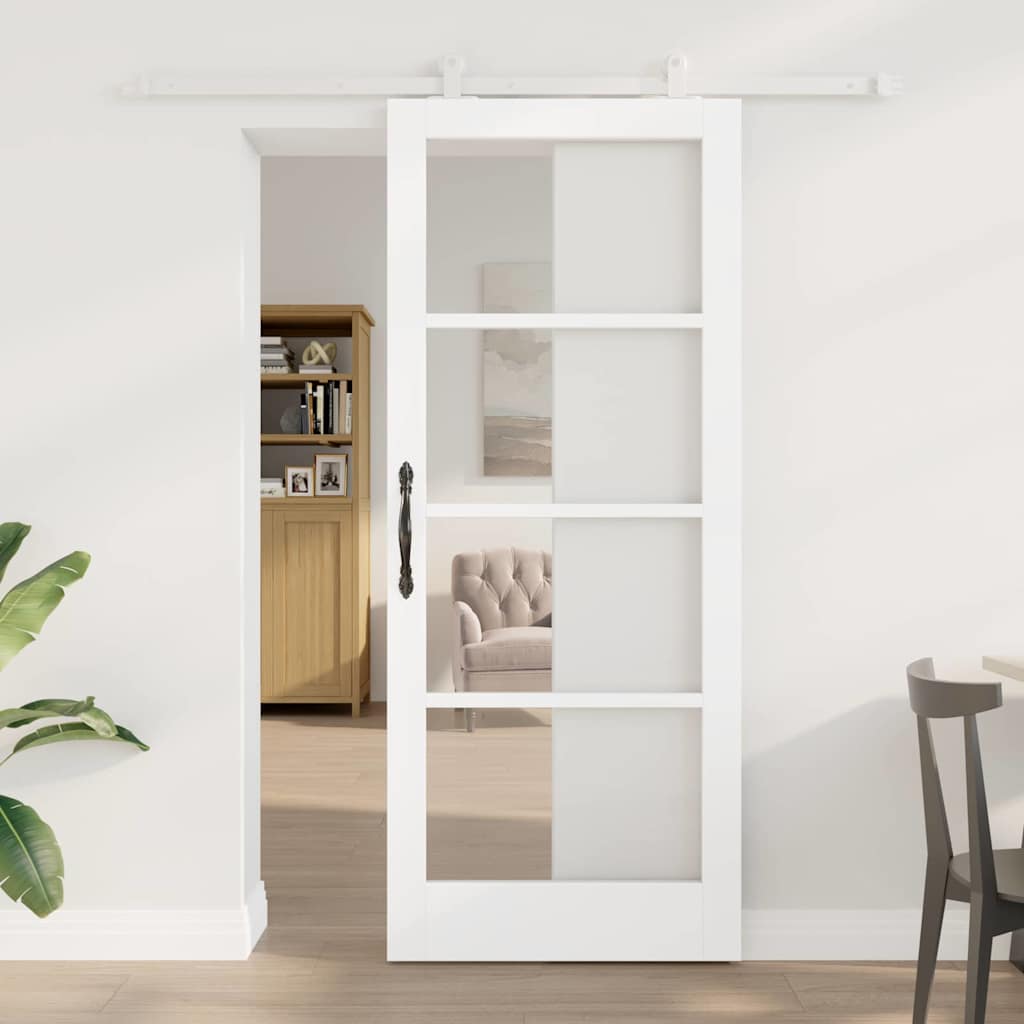 vidaXL Puerta Corredera ORKDAL 83 x 202 cm Blanco