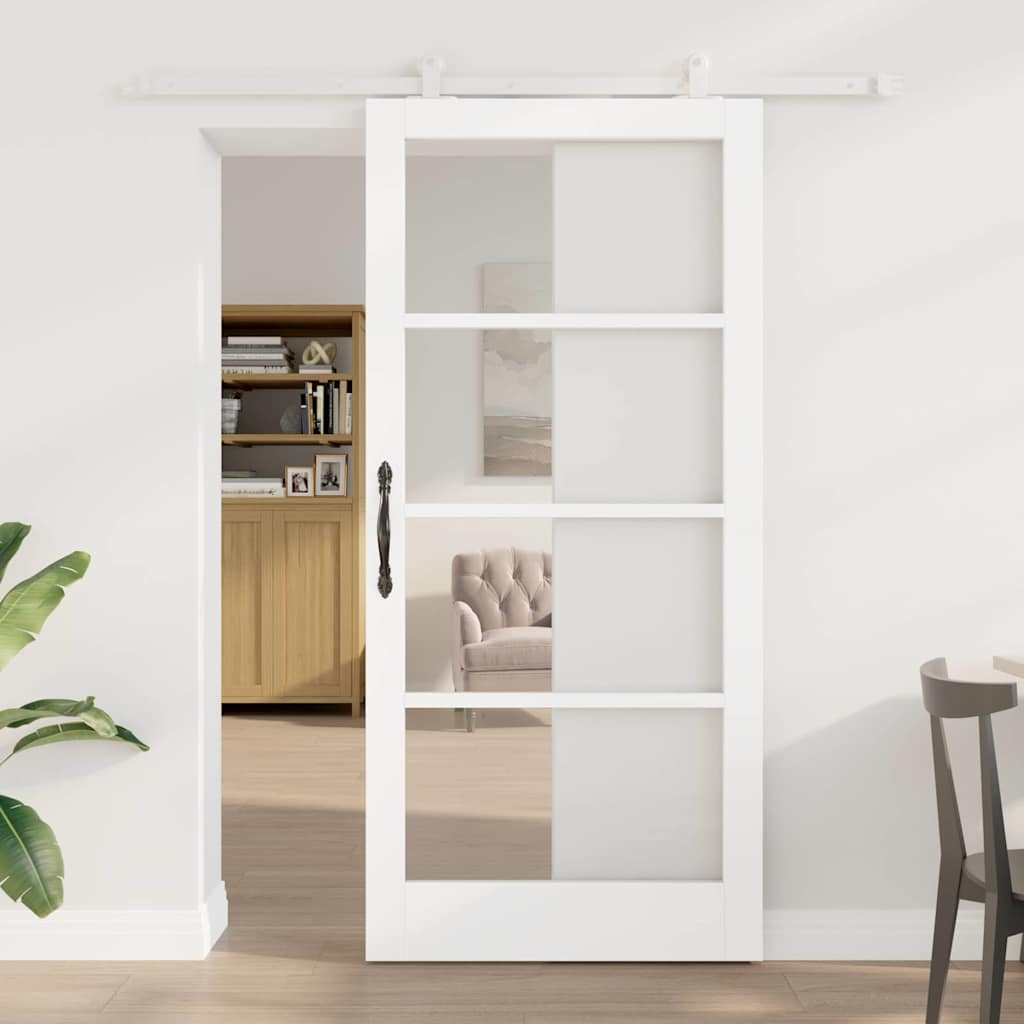 vidaXL Puerta Corredera ORKDAL 93 x 202 cm Blanco