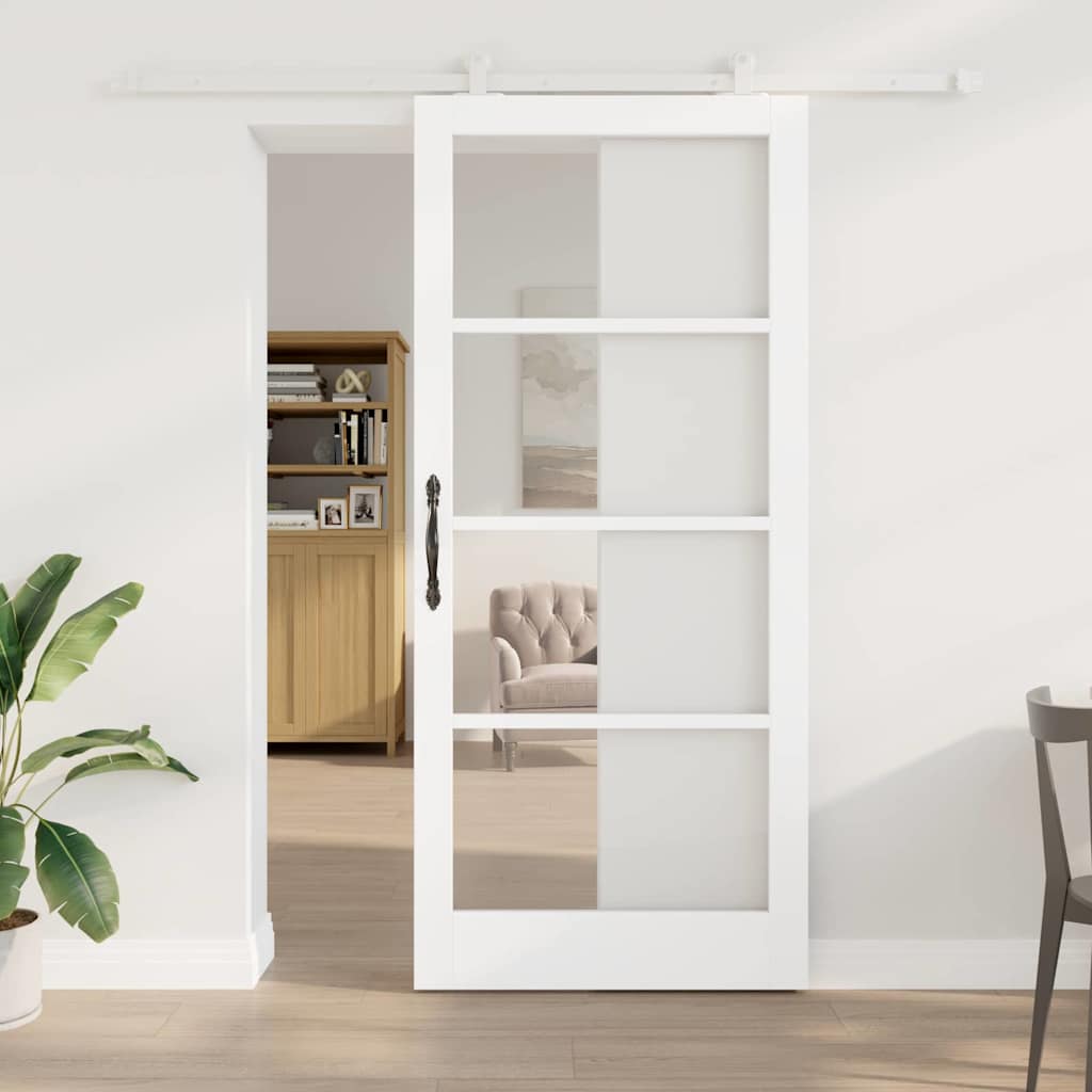 vidaXL Puerta Corredera ORKDAL 93 x 211 cm Blanco