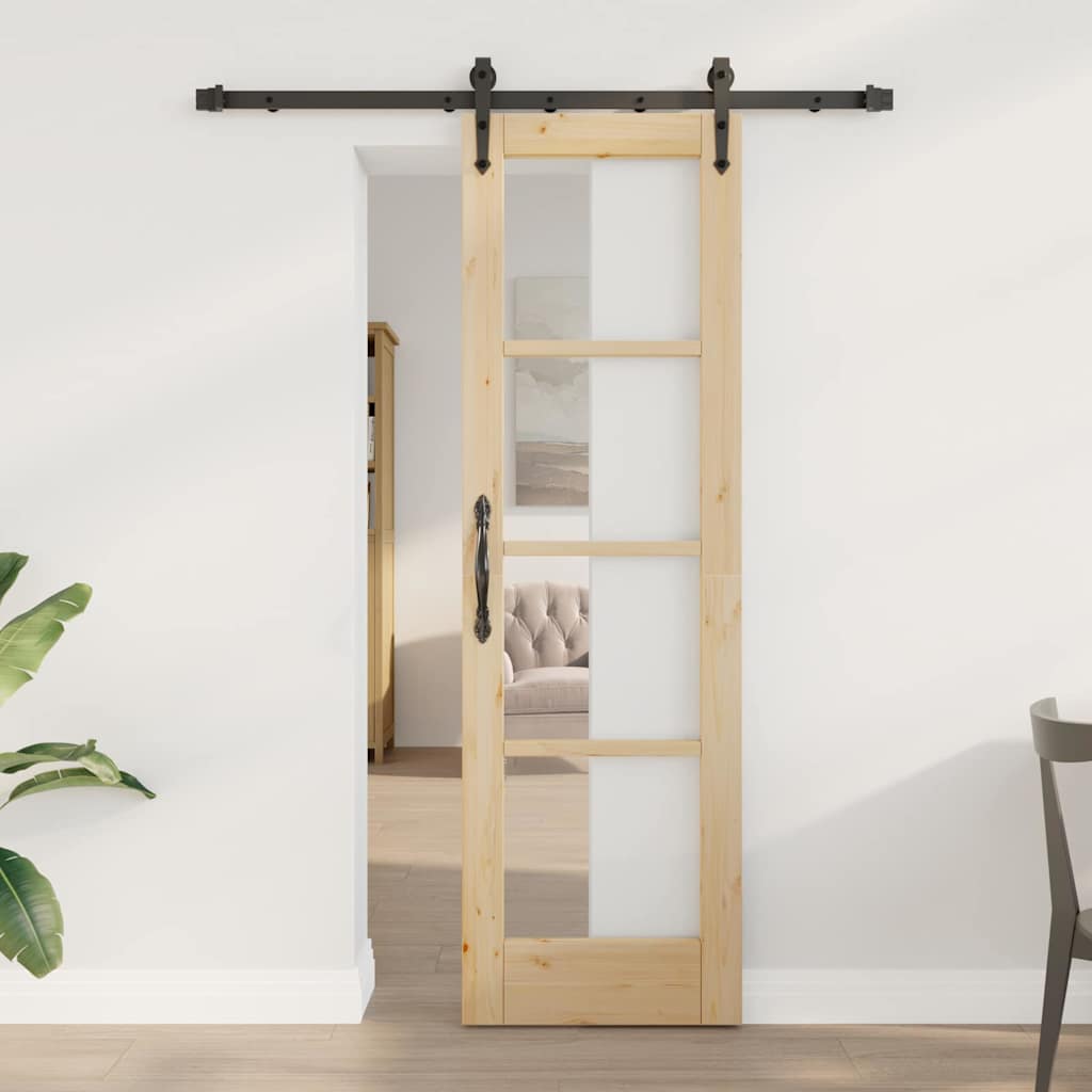 vidaXL Puerta Corredera ORKDAL 61 x 198,5 cm Natural