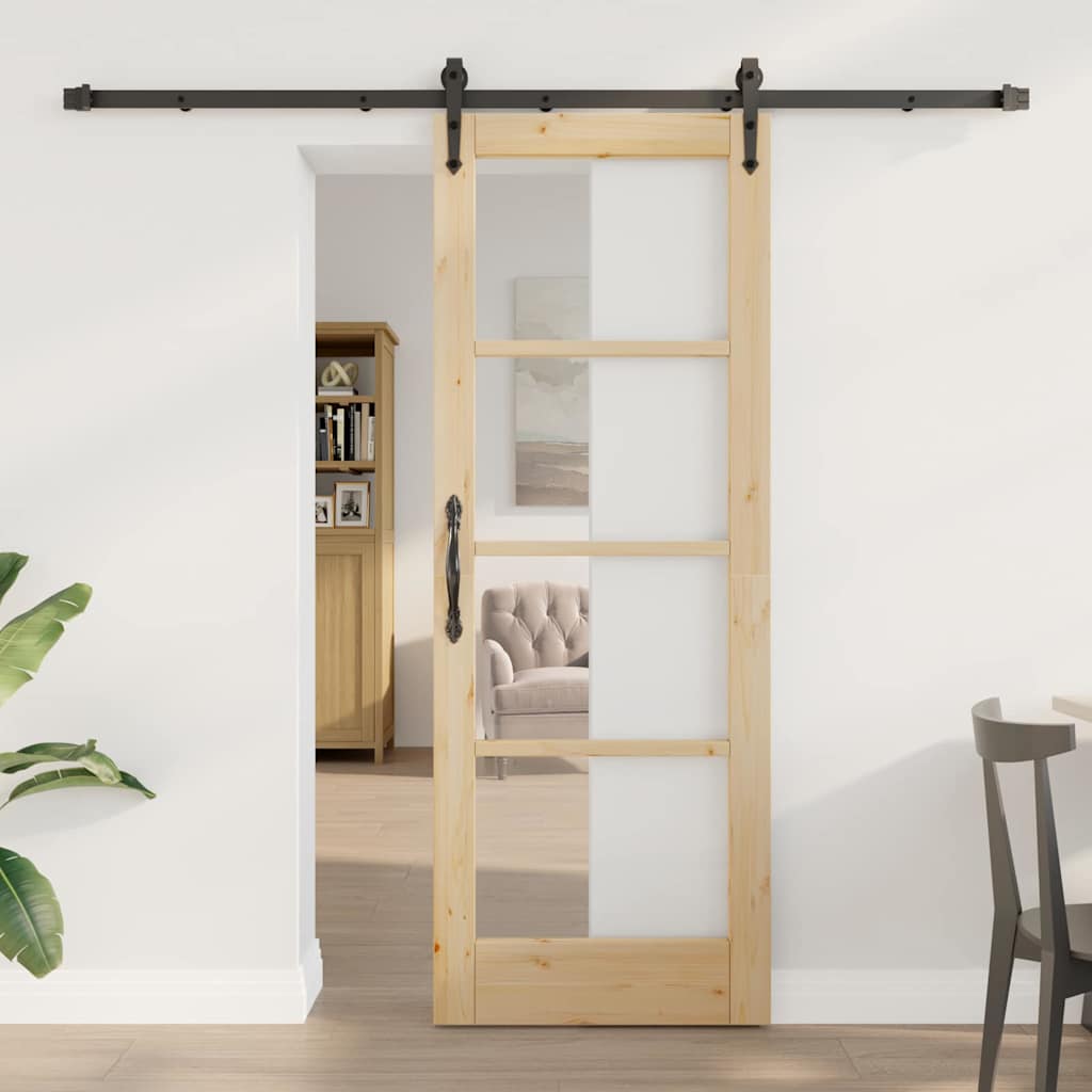 vidaXL Puerta Corredera ORKDAL 73,5 x 198,5 cm Natural
