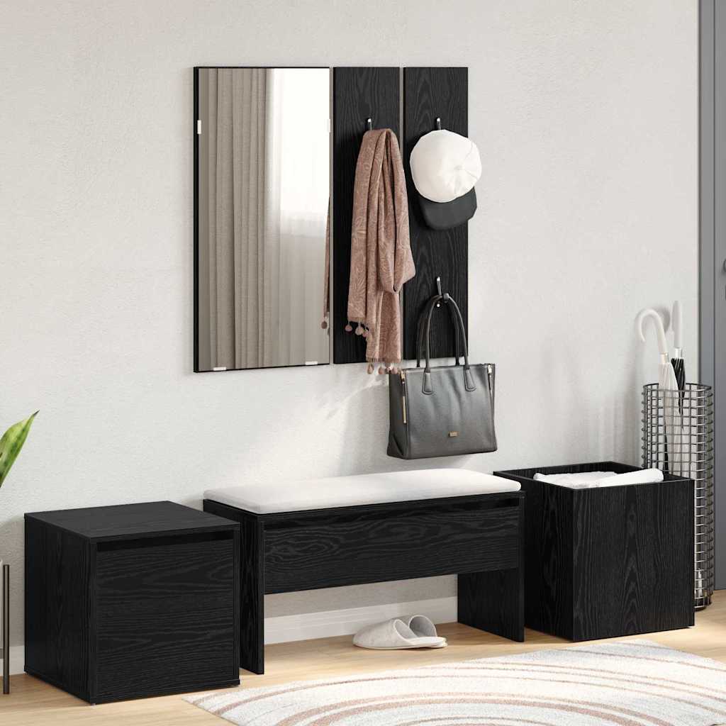 vidaXL Conjunto de muebles de recibidor 6 uds. 80 x 31 x 40 cm