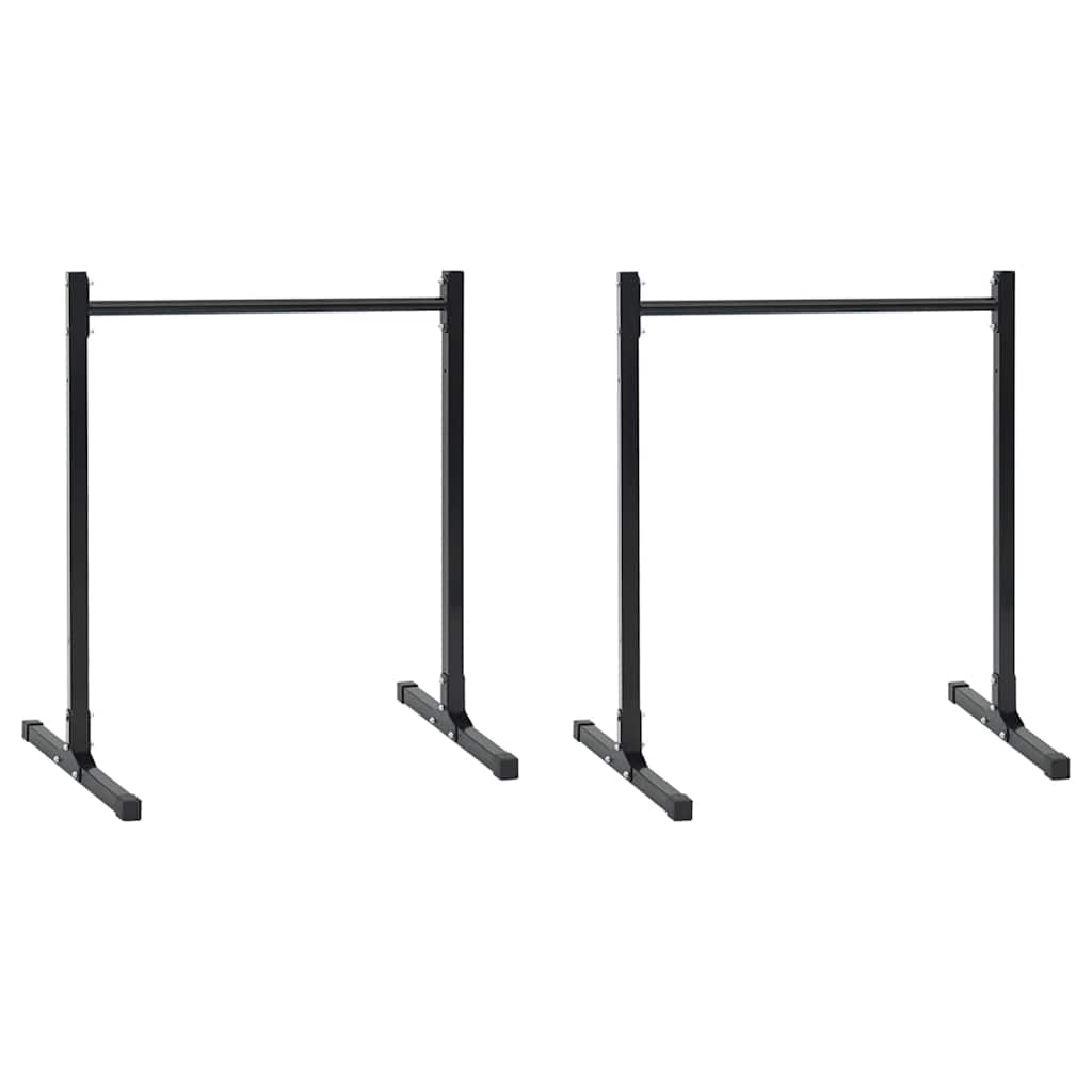 vidaXL Estación de Fondos Manual 2 uds. Negro 55 x 90 x 104.5 cm