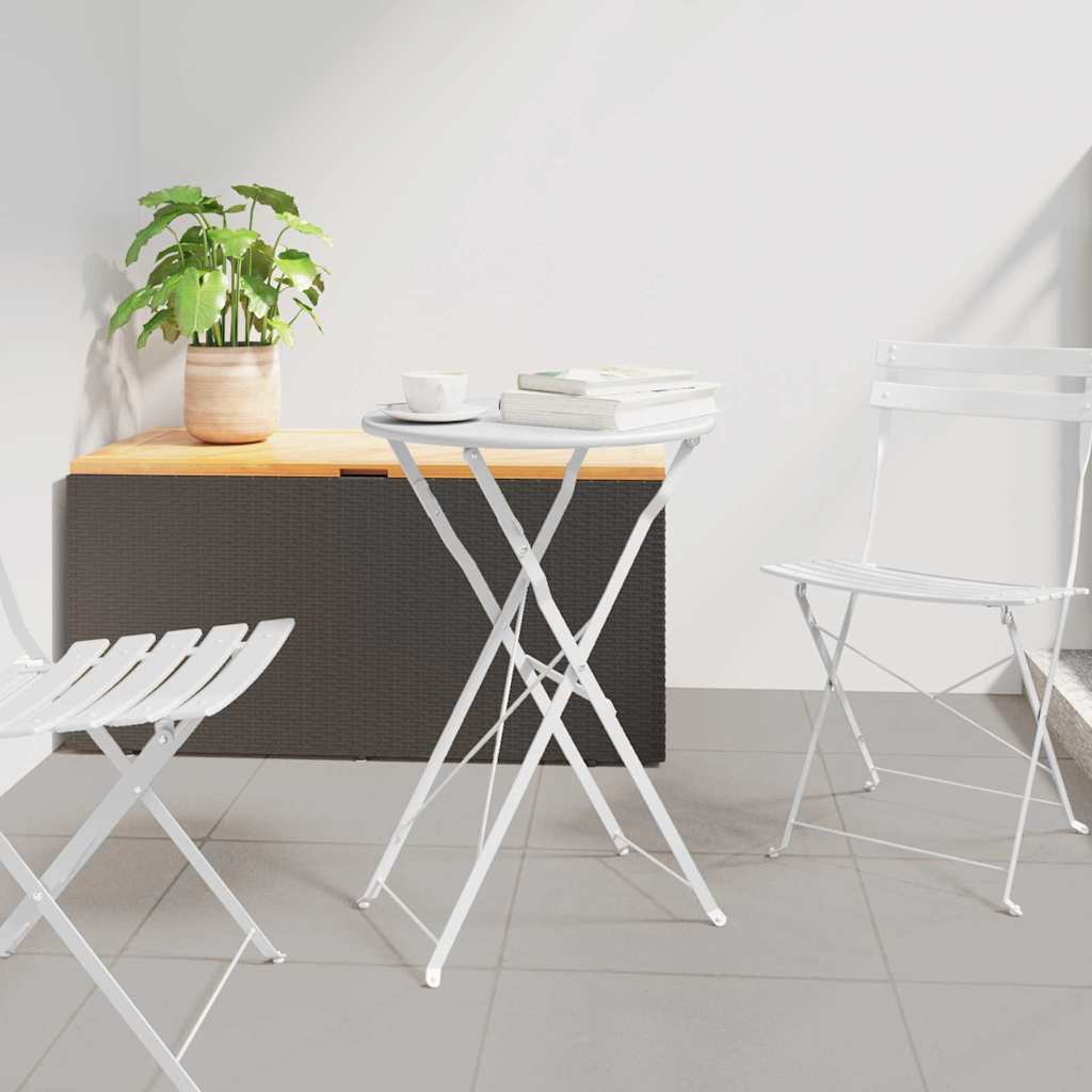 vidaXL Mesa de Bistró Ø 50 x 71 cm Acero con recubrimiento en polvo