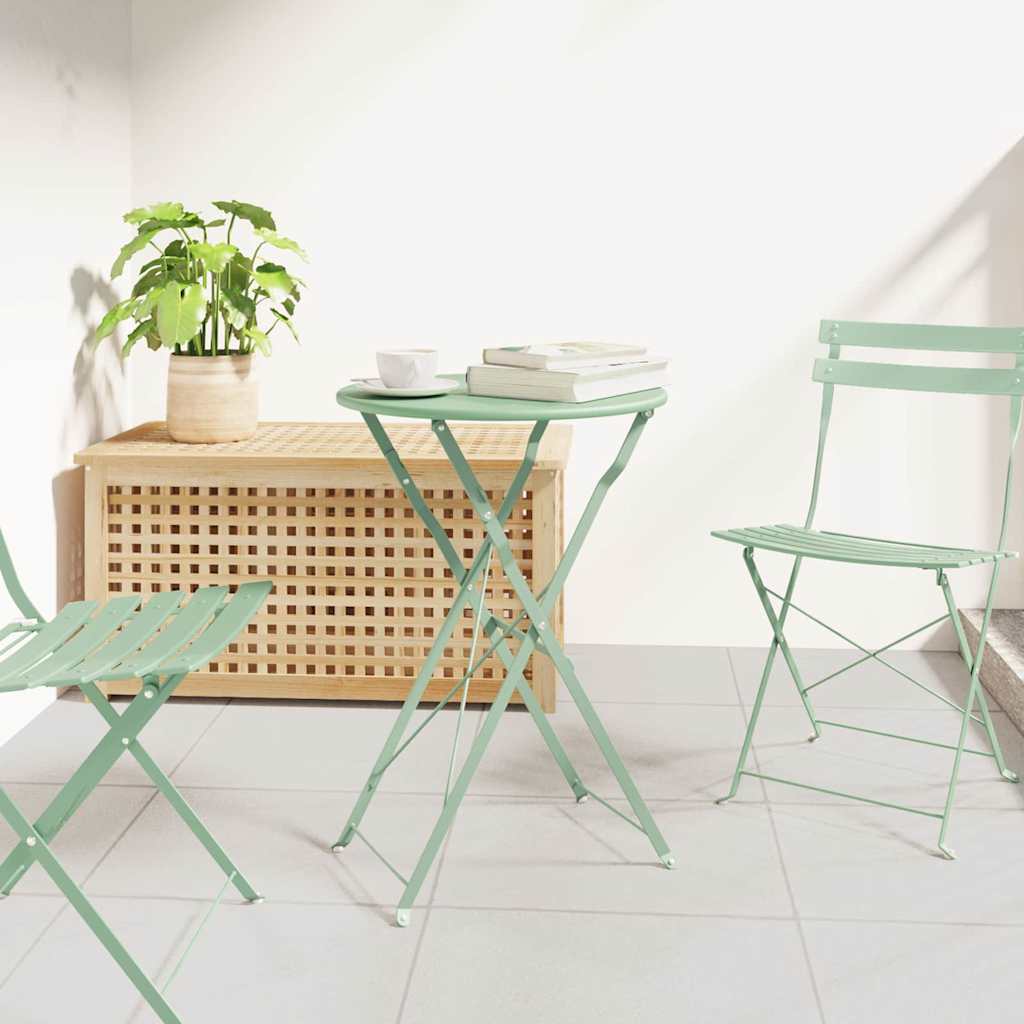 vidaXL Mesa de Bistró Menta claro Ø 50 x 71 cm