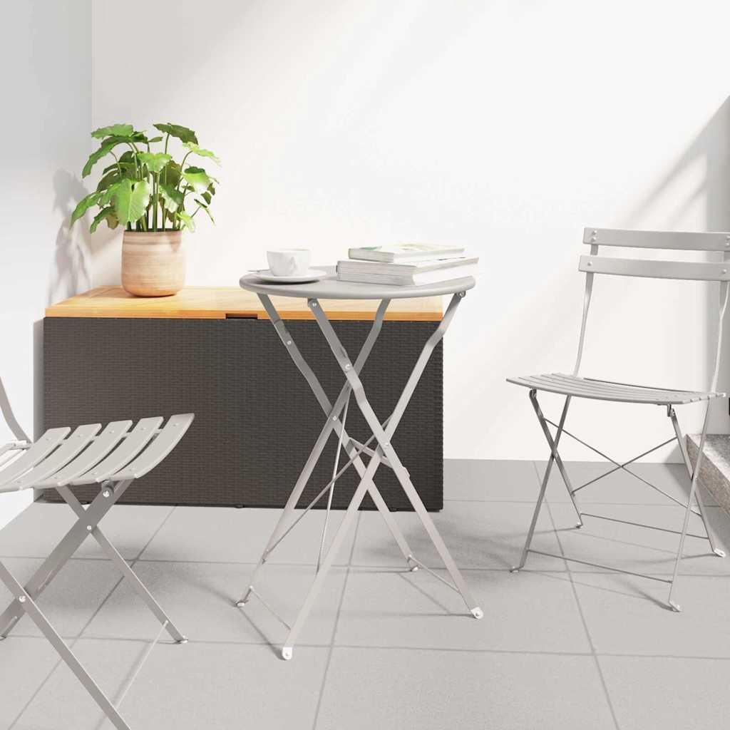 vidaXL Mesa de Bistró Beige Ø 50 x 71 cm