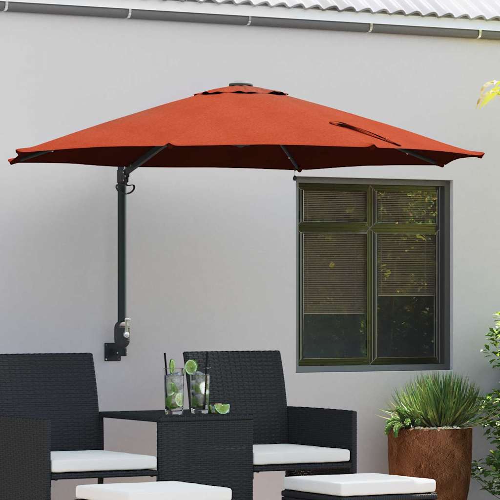 vidaXL Sombrilla de jardín 248 x 248 x 148 cm Poliéster y Acero