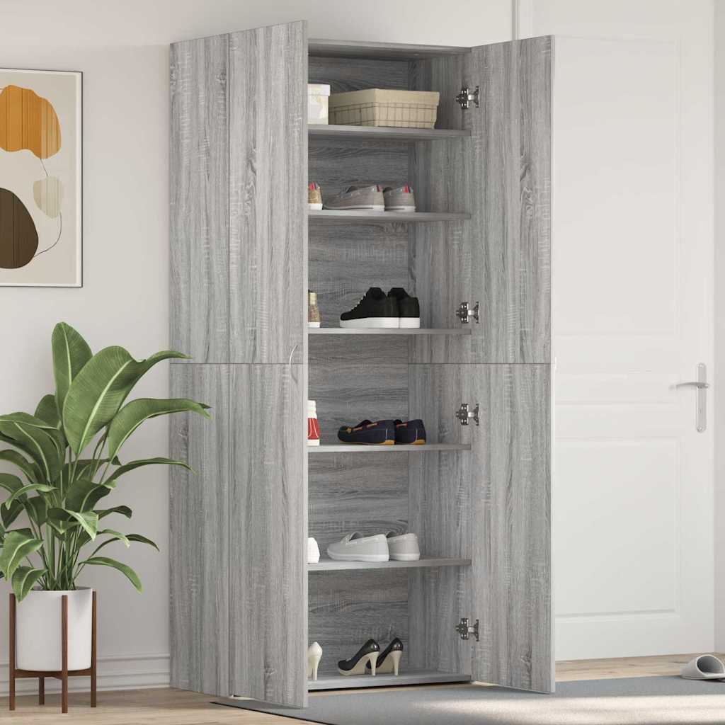 vidaXL Armario para Zapatos 80 x 35.5 x 180 cm Madera de ingeniería