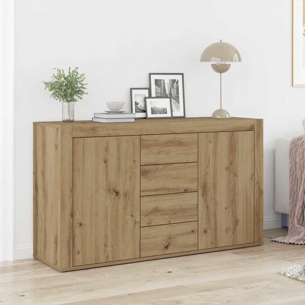 vidaXL Aparador Roble artisan 120 x 36 x 69 cm Madera de ingeniería