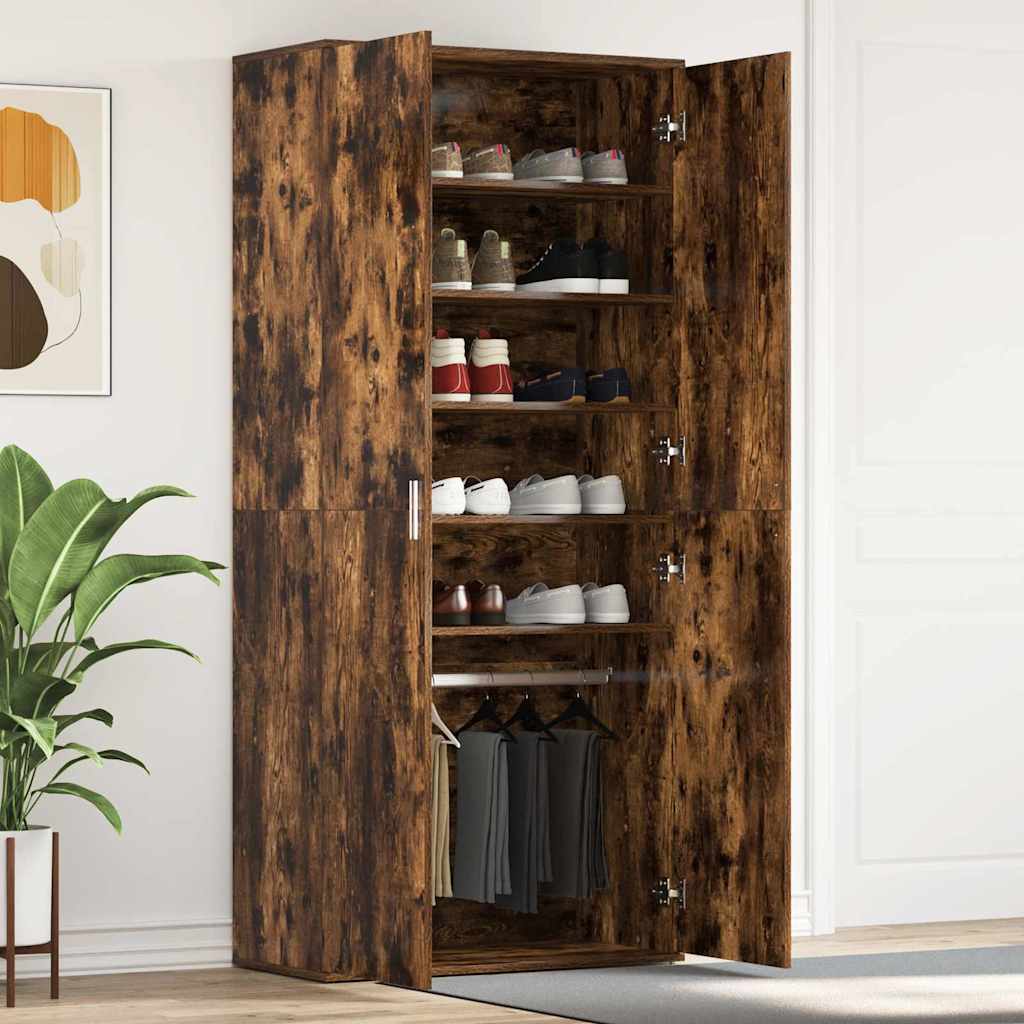 vidaXL Armario Zapatero 80 x 39 x 178 cm Madera de ingeniería