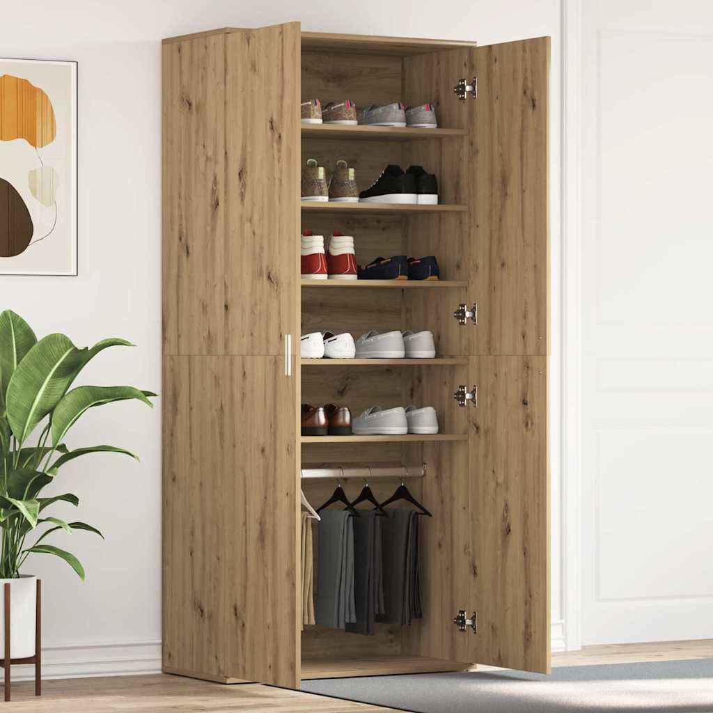 vidaXL Armario Zapatero 80 x 39 x 178 cm Madera de ingeniería