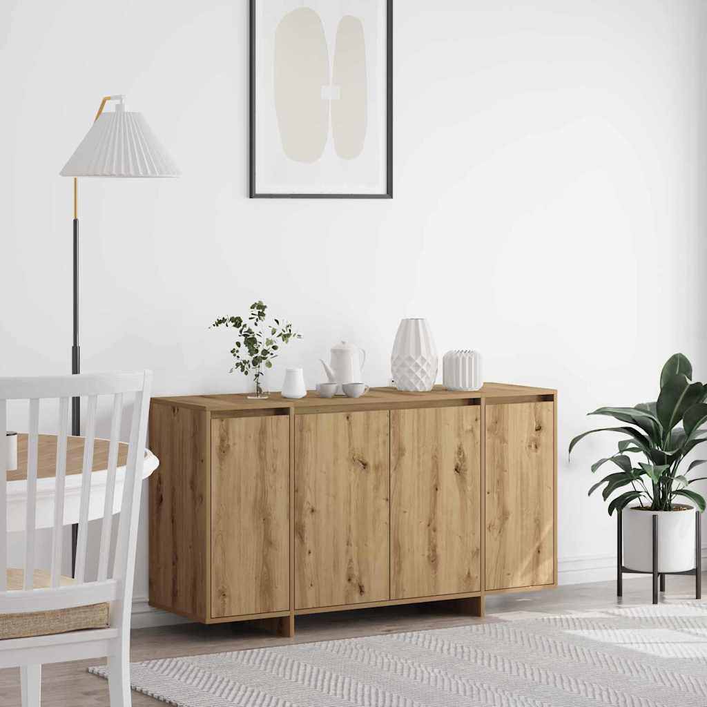 vidaXL Aparador Roble artisan 135 x 41 x 75 cm Madera de ingeniería
