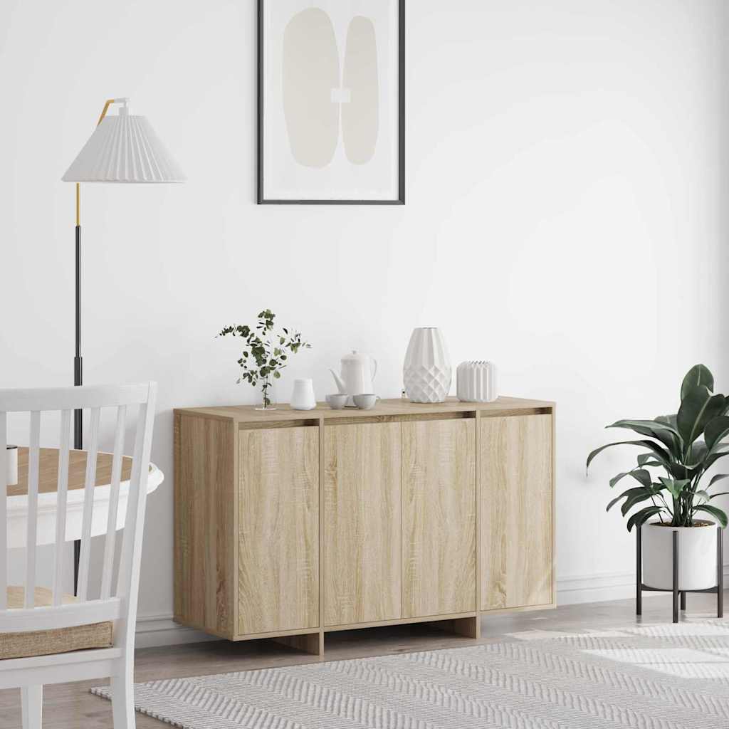 vidaXL Aparador Roble Sonoma 120 x 41 x 75 cm Madera de ingeniería