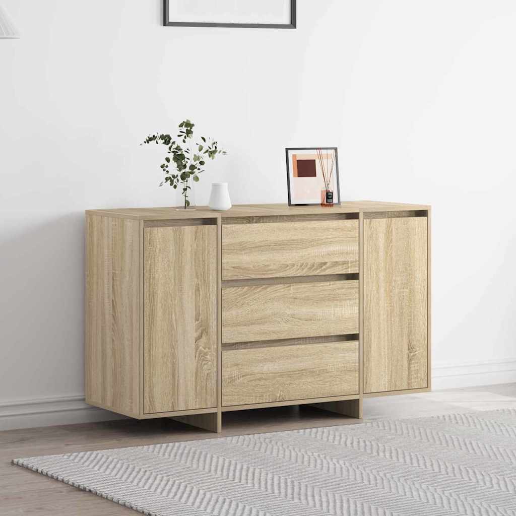 vidaXL Aparador Roble Sonoma 120 x 41 x 75 cm Madera de ingeniería