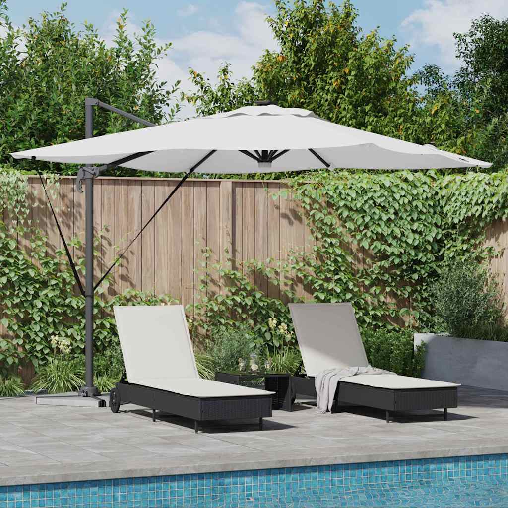 vidaXL Parasol Roma Beige 286 x 284 x 270 cm Aluminio y poliéster