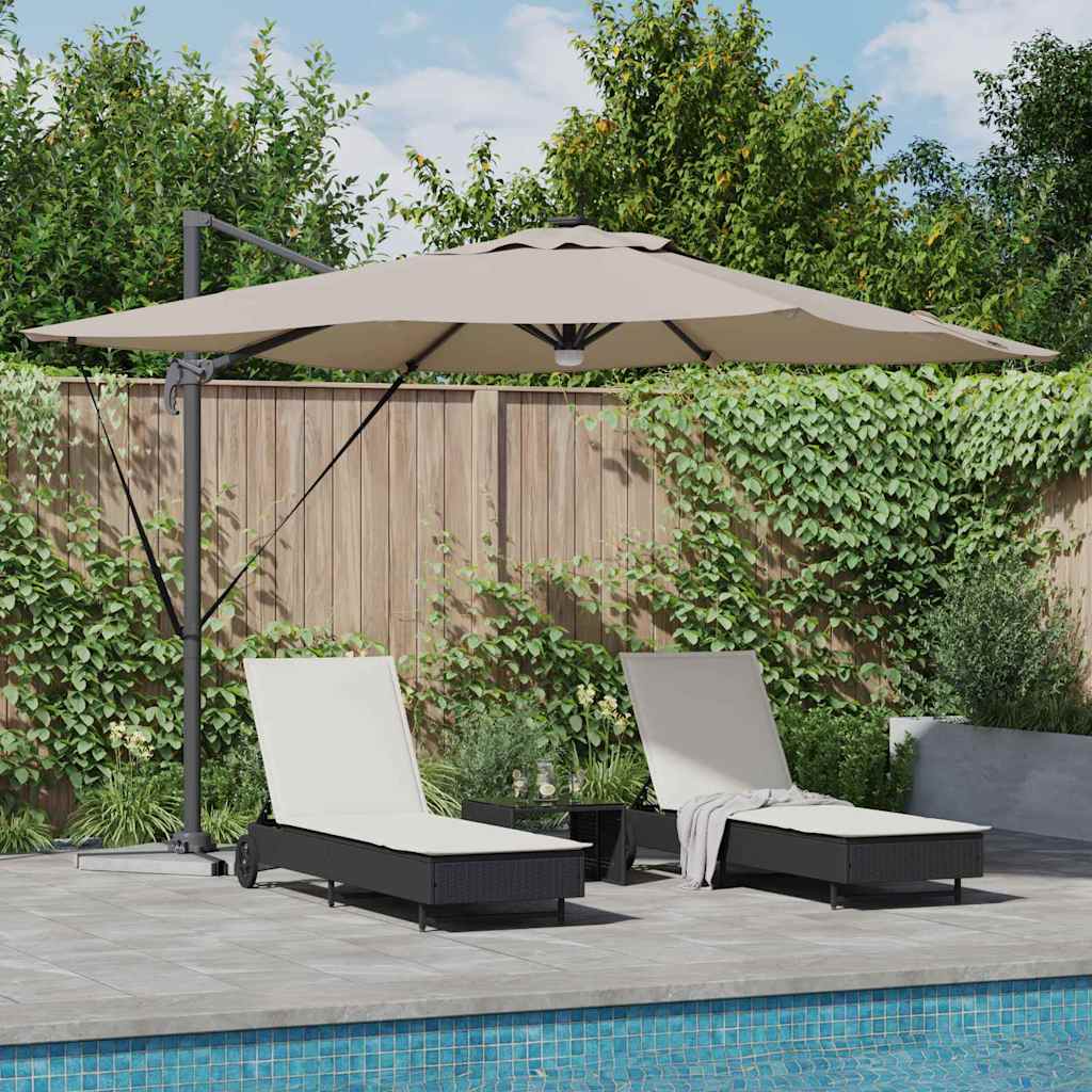 vidaXL Parasol Roma 286 x 284 x 270 cm Aluminio y poliéster