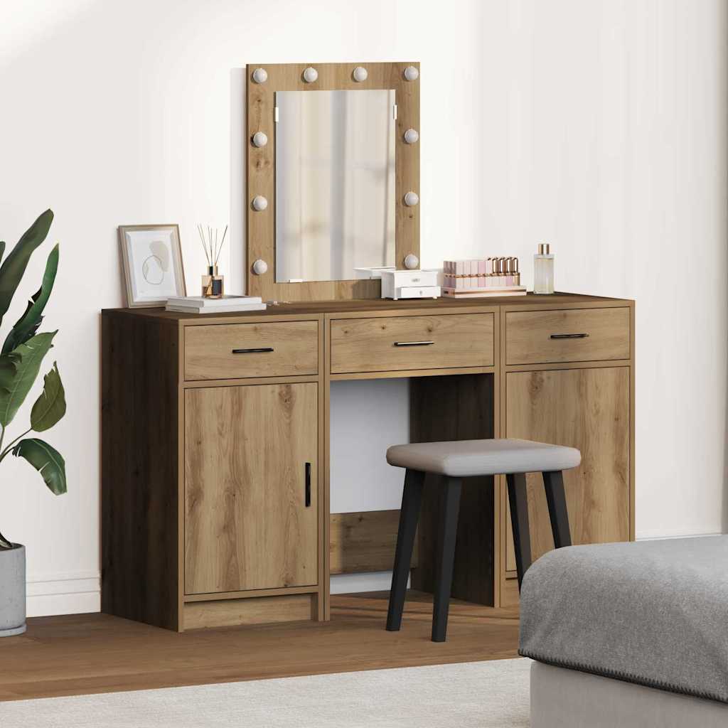vidaXL Mesa Tocador Marrón 50 x 41 x 135 cm Madera de ingeniería