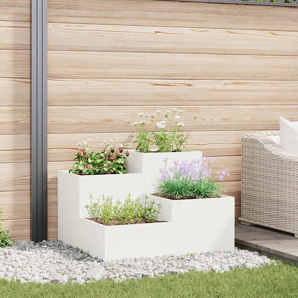 vidaXL Maceta para Jardín 80 x 80 x 60 cm Acero