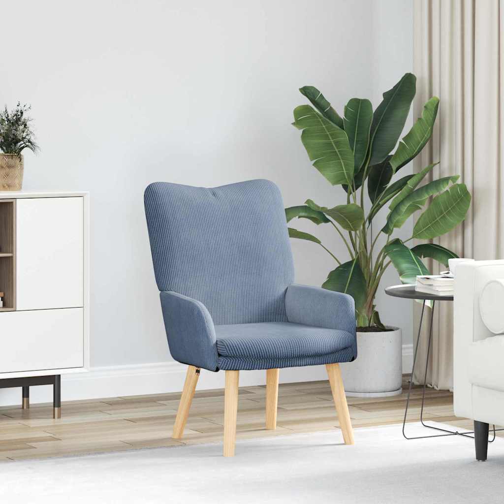 vidaXL sillón Azul 63 x 67 x 94 cm tela