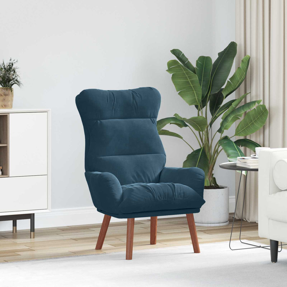 vidaXL sillón Azul 69 x 74 x 93 cm Terciopelo