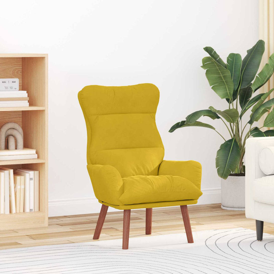 vidaXL sillón Amarillo 69 x 74 x 93 cm Terciopelo