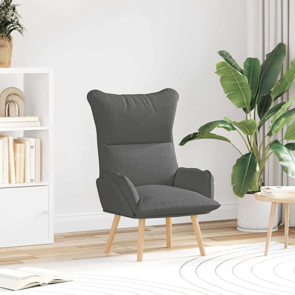 vidaXL sillón Gris oscuro 69 x 74 x 93 cm Tela y contrachapado