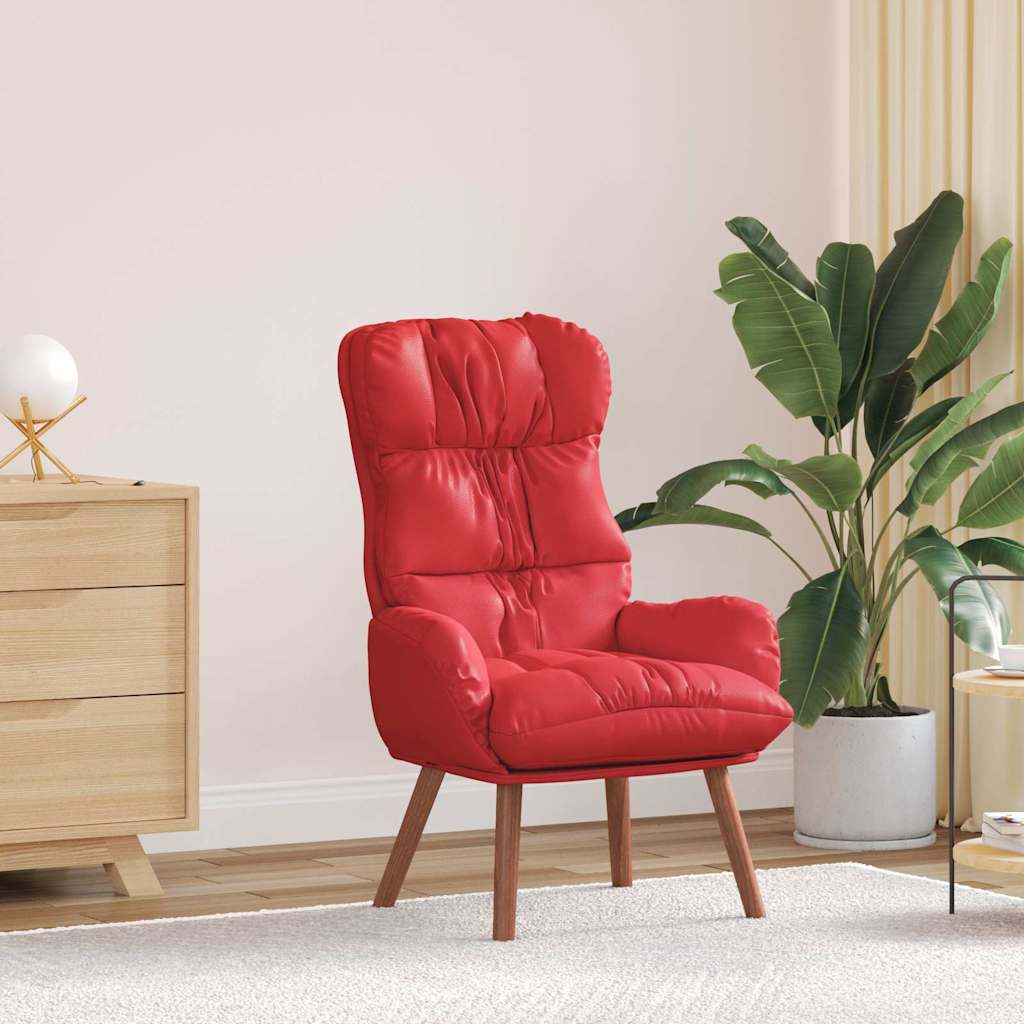 vidaXL sillón Rojo 69 x 74 x 93 cm Cuero artificial