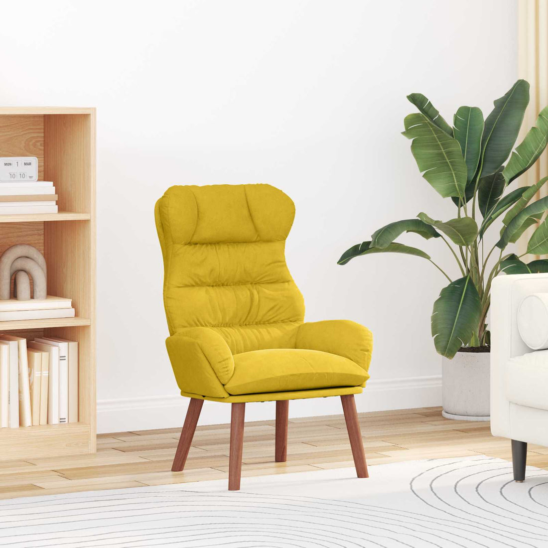 vidaXL sillón Amarillo 69 x 74 x 93 cm Terciopelo