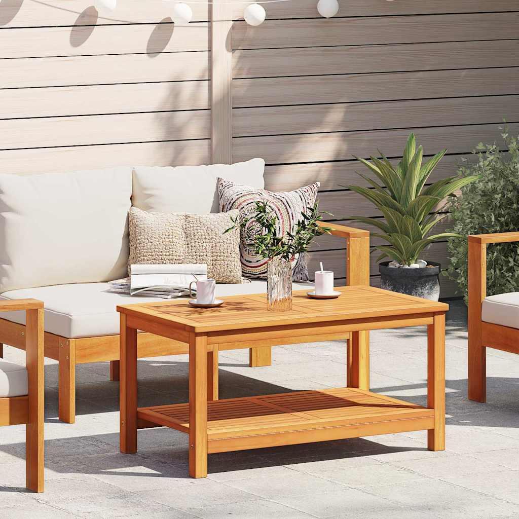 vidaXL Mesa lateral Aceite Natural 90 x 50 x 45 cm