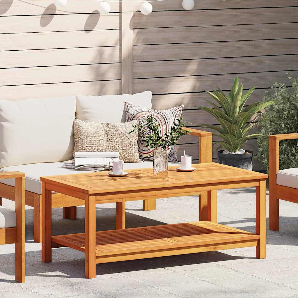 vidaXL Mesa lateral Aceite Natural 110 x 55 x 45 cm
